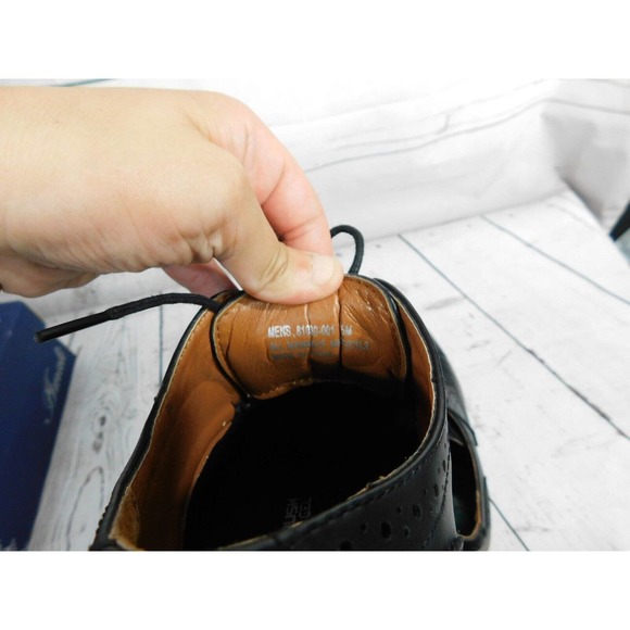 Nunn Bush Men's Kirkwood Cap Toe Oxford Shoes 81030-001 Black Size 7.5M Comfort - Picture 7 of 9